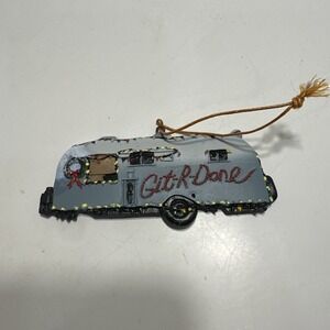 Christmas Vacation - Git R Done - Christmas Ornament Decorated Camper